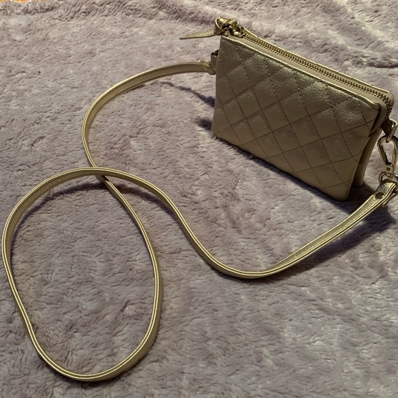 Gold shoulder bag - Picture 4 of 7